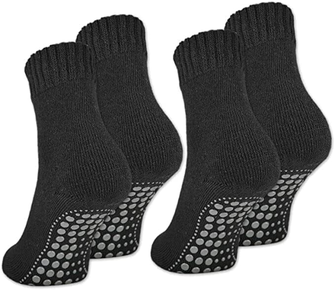 Halkfria Ullstrumpor Dam | Mjuka Ullstrumpor med Halkskydd Ð Perfekta för Kalla Fötter 0