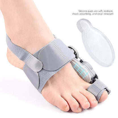 Hallux Valgus Tandställning | Roterbar Tåseparator & Justerbar Design | Bekväm Stöd för Optimal Fotjustering 1