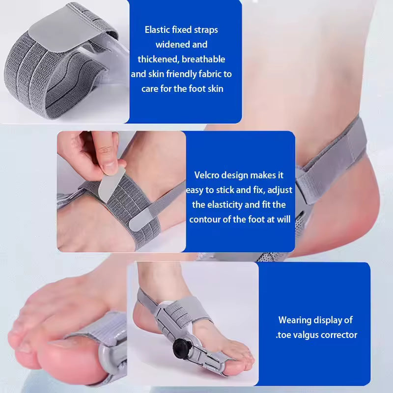 Hallux Valgus Tandställning | Roterbar Tåseparator & Justerbar Design | Bekväm Stöd för Optimal Fotjustering 3