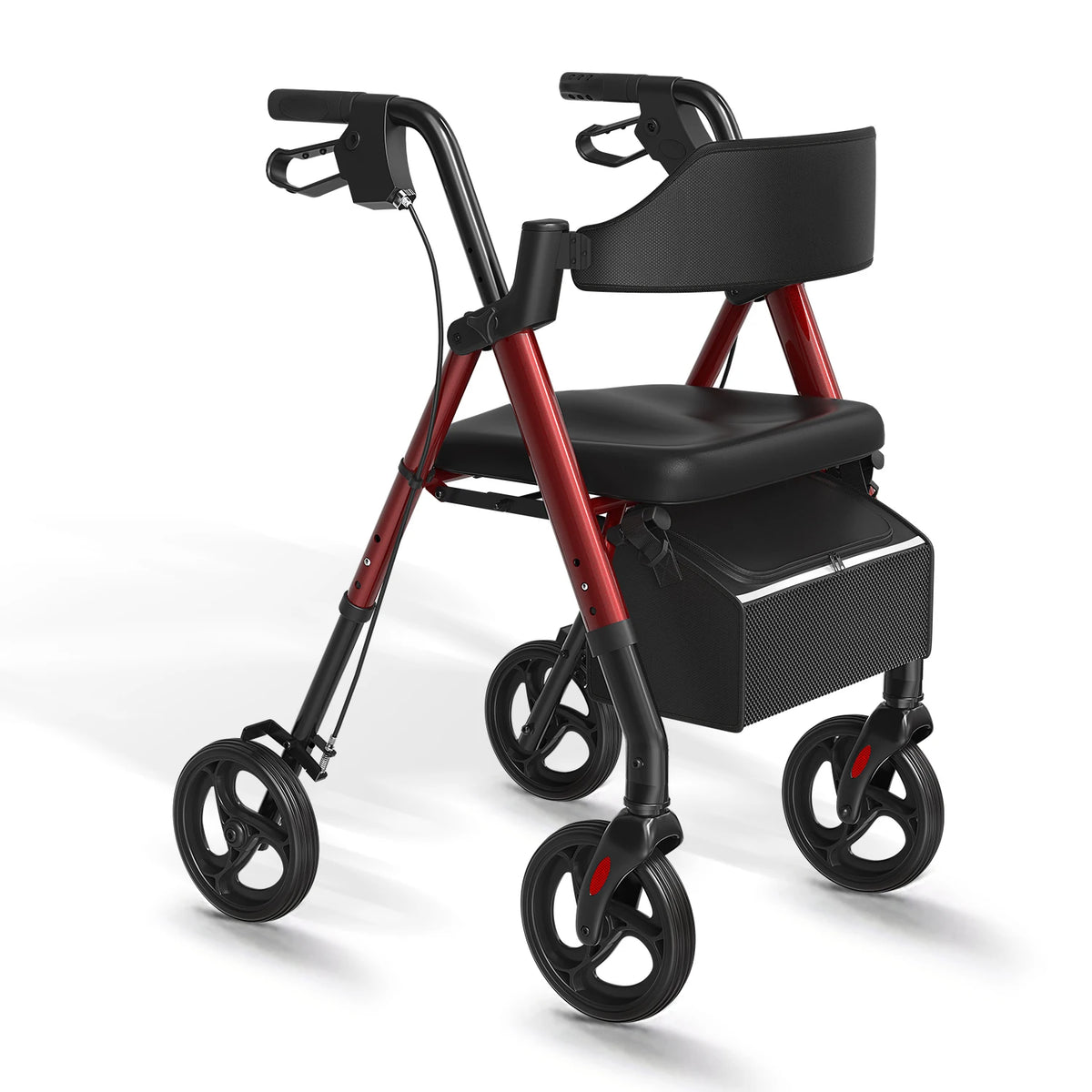 Hopfällbar Rollator Utomhusbruk med Stora Hjul för Ökad Stabilitet 1