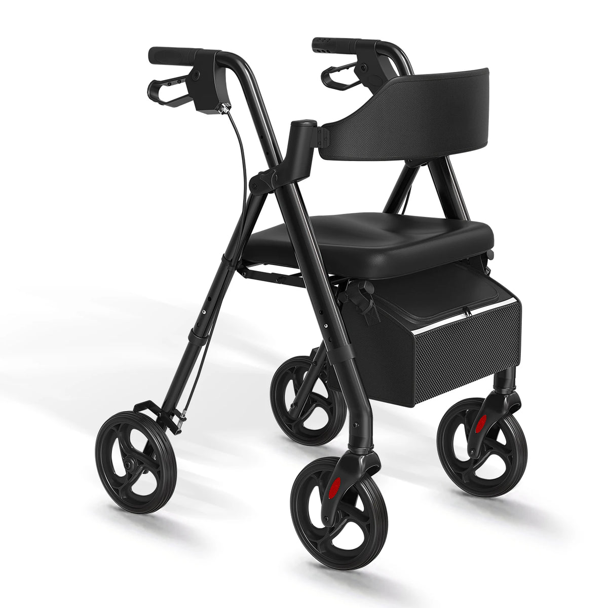 Hopfällbar Rollator Utomhusbruk med Stora Hjul för Ökad Stabilitet 9