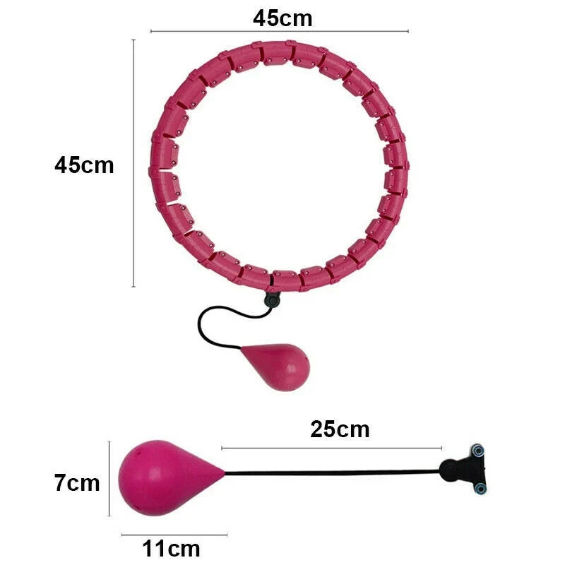 Hula Hoop | Viktad Träningsring med Justerbar Design för Effektiv Kaloriförbränning 2