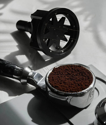Kaffehantverk | WDT Nål Roterande Verktyg med Precision och Doseringsring | Perfekt för Jämn Kaffedistribution 2