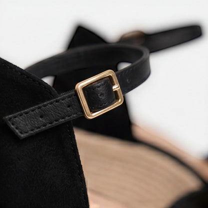 Kilsandaler för Kvinnor med Justerbar Ankelrem och Stängd Tå | Elegant Design för Komfort och Stil 1