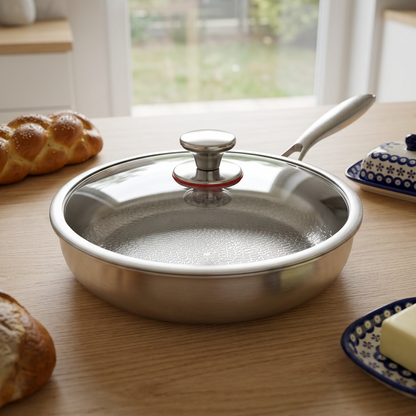 Köksredskap | Non-stick Stekpanna 28 cm med Lock för Enkel Matlagning 1