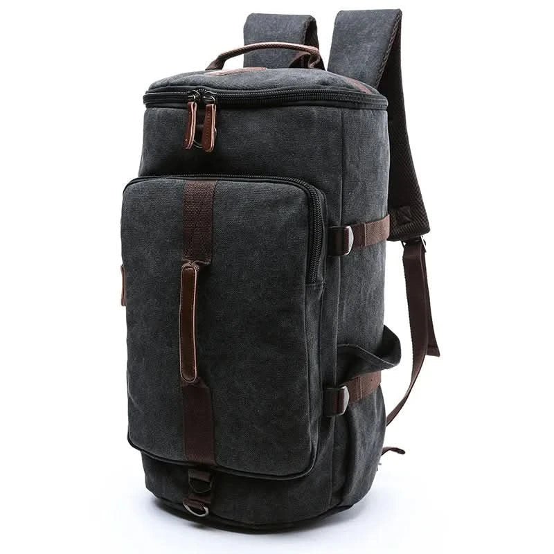 Mångsidig Canvas Duffelväska med Stor Kapacitet & Bäralternativ | Perfekt för Resor och Dagligt Bruk 6