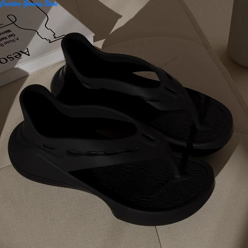 Mångsidiga Sandaler Dam | Bekväma Flip Flops med Halkskydd för Optimal Sommarkomfort 2