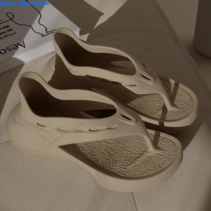 Mångsidiga Sandaler Dam | Bekväma Flip Flops med Halkskydd för Optimal Sommarkomfort 3