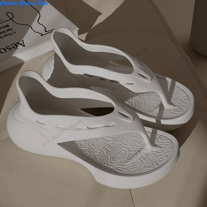 Mångsidiga Sandaler Dam | Bekväma Flip Flops med Halkskydd för Optimal Sommarkomfort 4