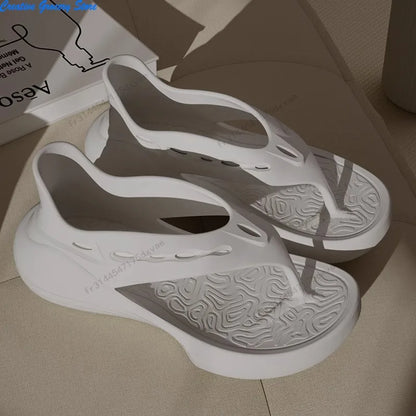 Mångsidiga Sandaler Dam | Bekväma Flip Flops med Halkskydd för Optimal Sommarkomfort 4