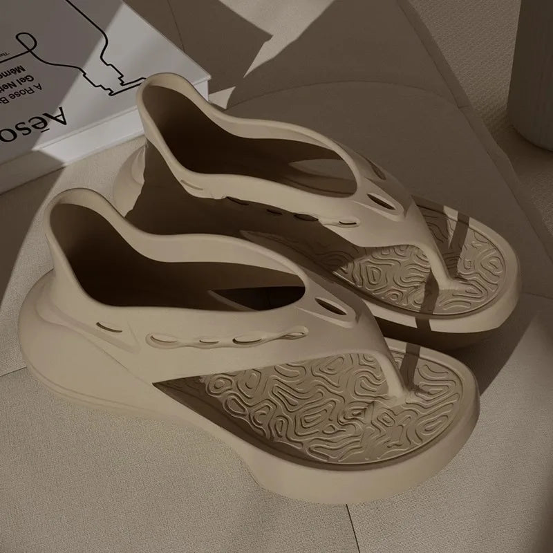 Mångsidiga Sandaler Dam | Bekväma Flip Flops med Halkskydd för Optimal Sommarkomfort 6