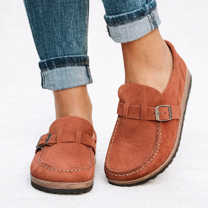 Ortopediska Slip-On Loafers i Mocka med Stödjande Fotbädd – Bekväm Design för Dagligt Användande 3