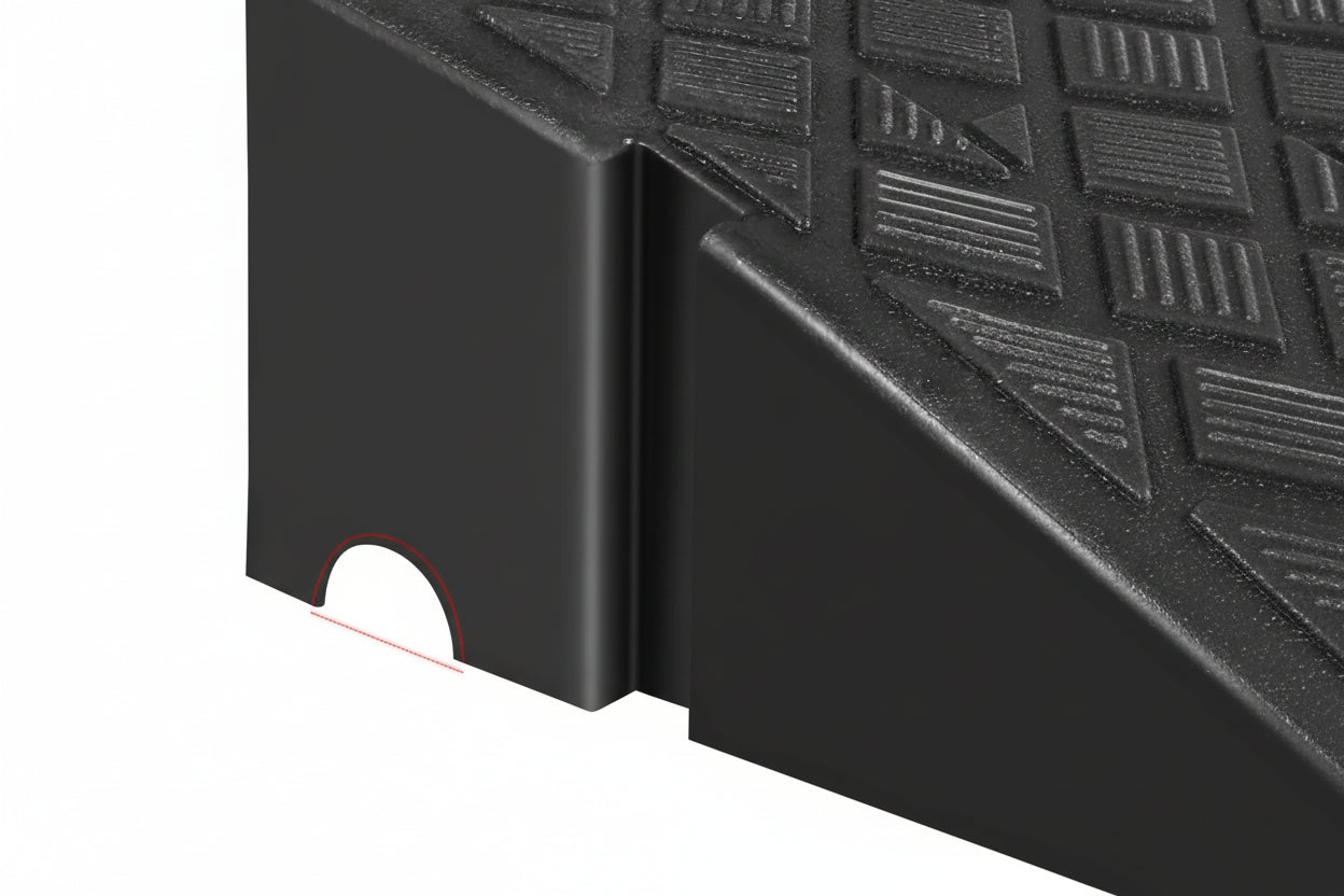 Praktisk Rampmatta för Rullstol och Motorcykel med Halkskydd – Hållbar och Lättanvänd 2