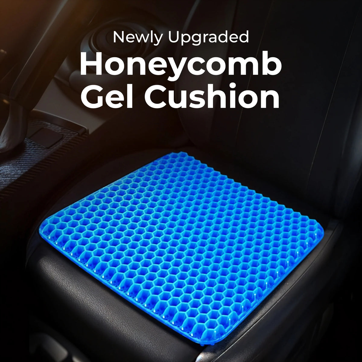 Sittdynor i Gel | Honeycomb Design för Optimal Komfort | Ergonomisk Sittdyna för Stolar 2