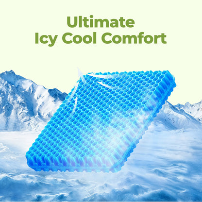 Sittdynor i Gel | Honeycomb Design för Optimal Komfort | Ergonomisk Sittdyna för Stolar 5