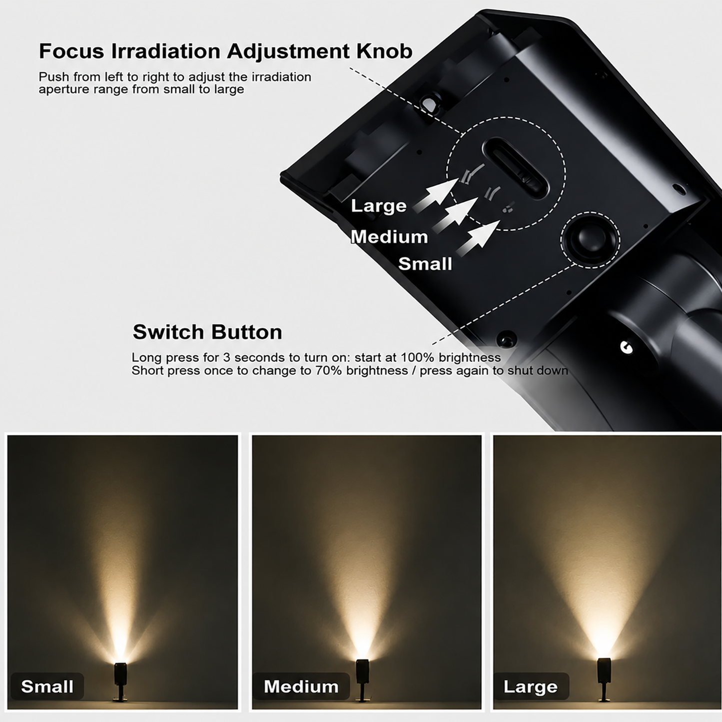 Solcellsdriven Utomhusspotlight | Justerbar Belysning för Trädgård med Automatisk På/Av-funktion för Effektiv Utomhusbelysning 5