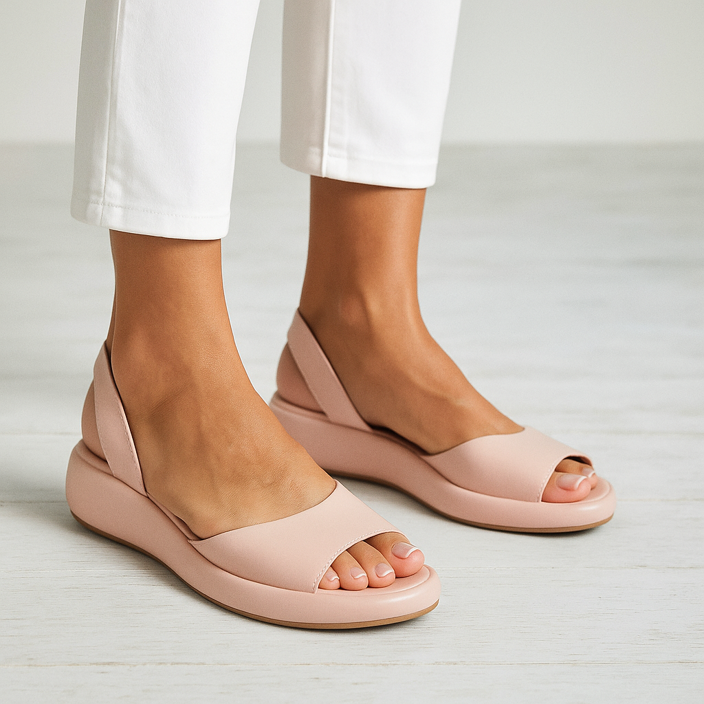 Sommar Sandaler för Kvinnor | Öppen Tå Slingback med Låg Kil | Bekväm Design för Avslappnade Utflykter 0