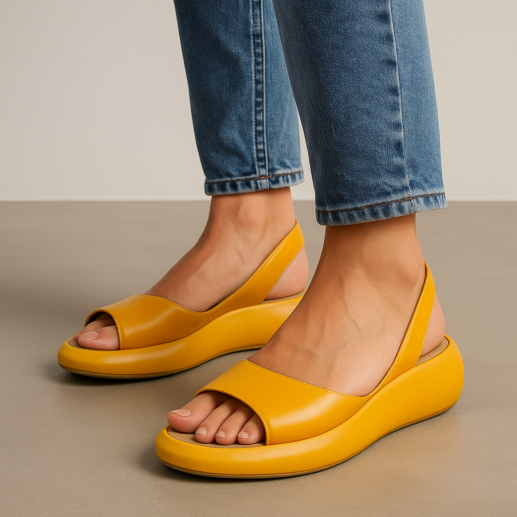 Sommar Sandaler för Kvinnor | Öppen Tå Slingback med Låg Kil | Bekväm Design för Avslappnade Utflykter 3