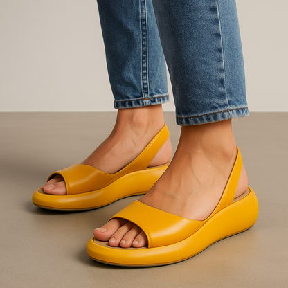 Sommar Sandaler för Kvinnor | Öppen Tå Slingback med Låg Kil | Bekväm Design för Avslappnade Utflykter 3