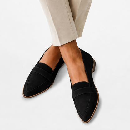 Sophie | Elegant Mjuk Mocka Loafers För Kvinnor 1