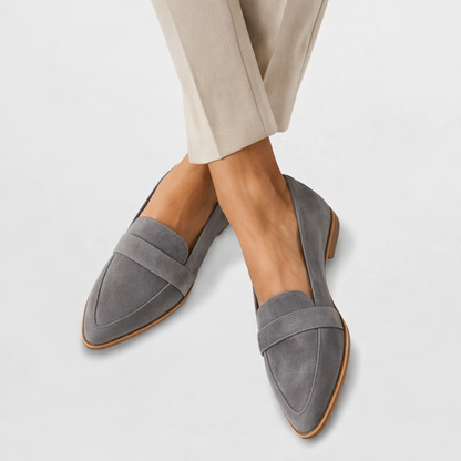 Sophie | Elegant Mjuk Mocka Loafers För Kvinnor 2