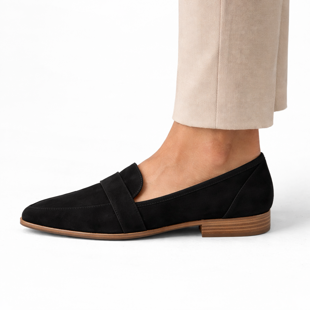 Sophie | Elegant Mjuk Mocka Loafers För Kvinnor 4