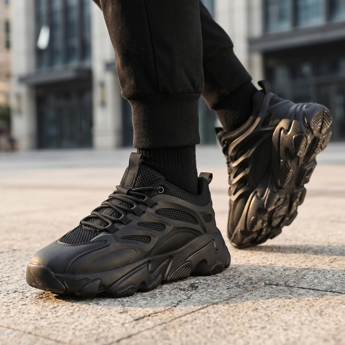 Urban Cool | Sneakers med Andningsbar Komfort och Slitstark Design | Mångsidiga Skor för Aktiva Dagar 3