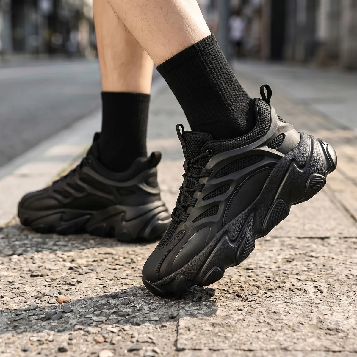 Urban Cool | Sneakers med Andningsbar Komfort och Slitstark Design | Mångsidiga Skor för Aktiva Dagar 4