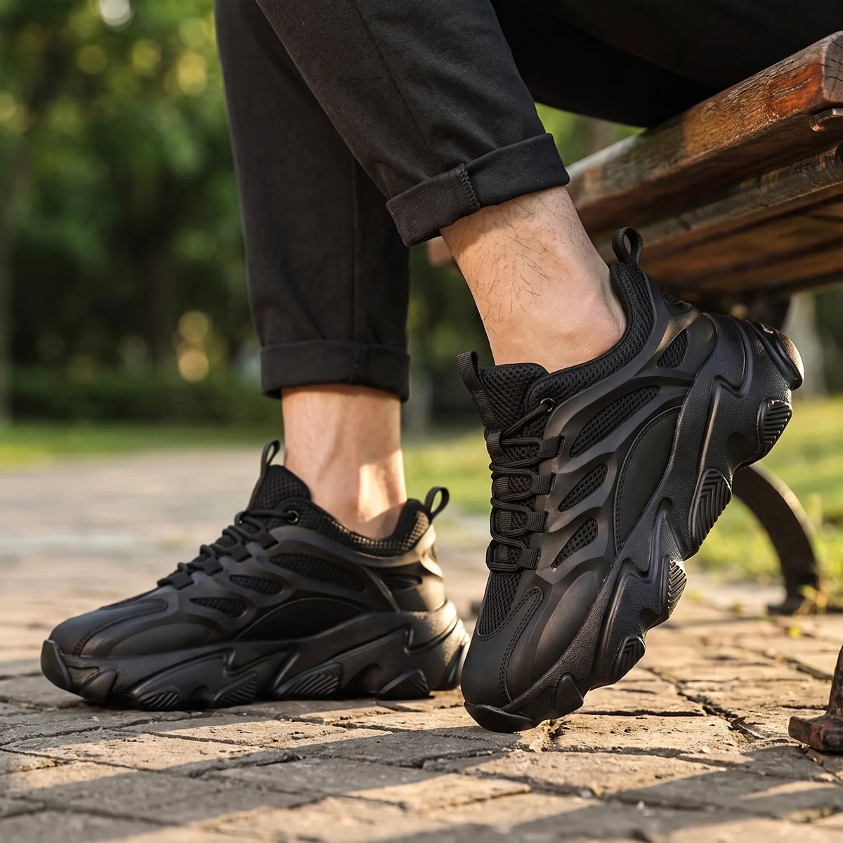 Urban Cool | Sneakers med Andningsbar Komfort och Slitstark Design | Mångsidiga Skor för Aktiva Dagar 6